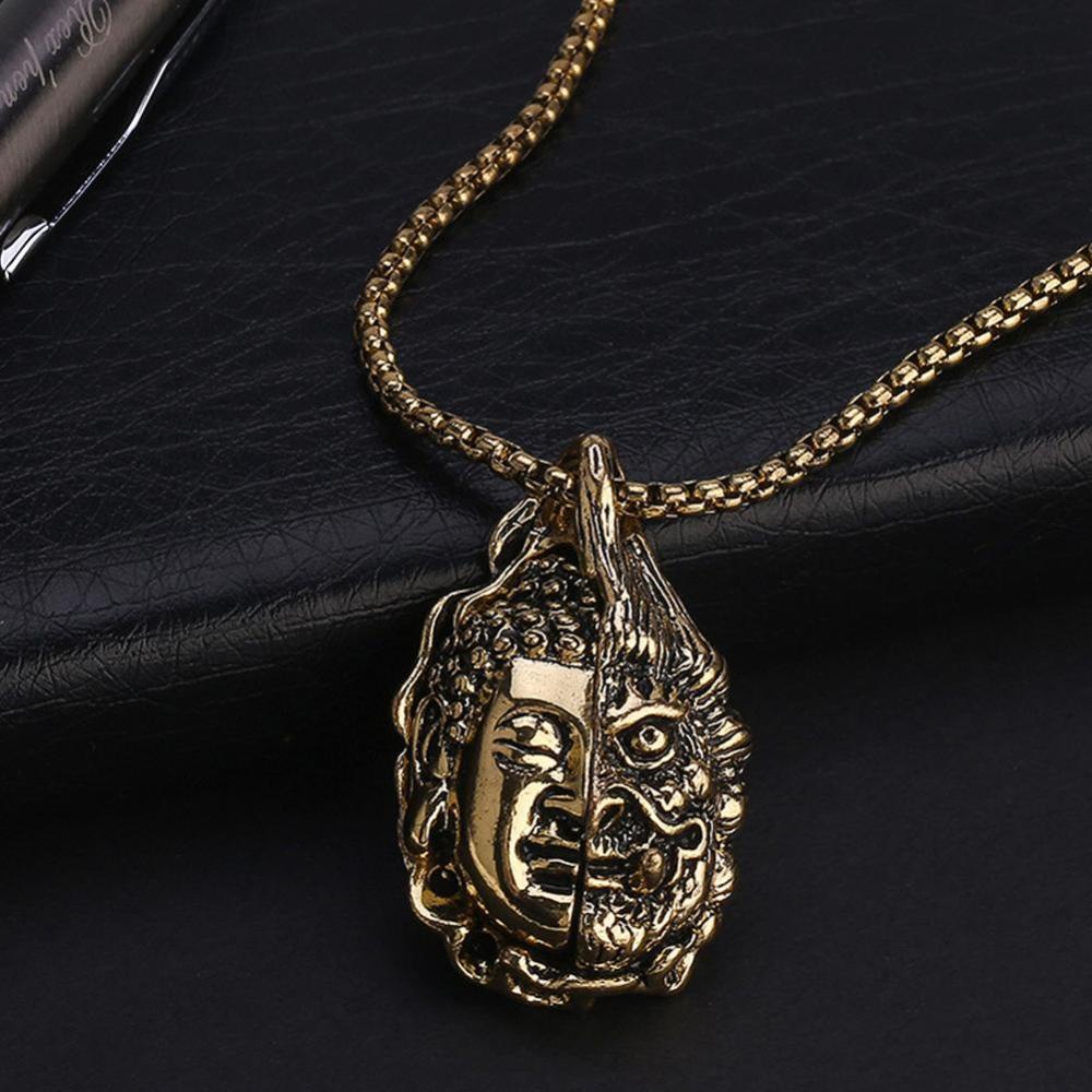 Vòng cổ Mặt Hình Phật Mạ Vàng 18K A5K5 Thời Trang Cho Nam Nữ