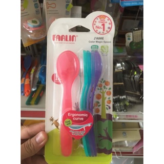 Bộ 5 thìa ăn dặm bằng nhựa Farlin