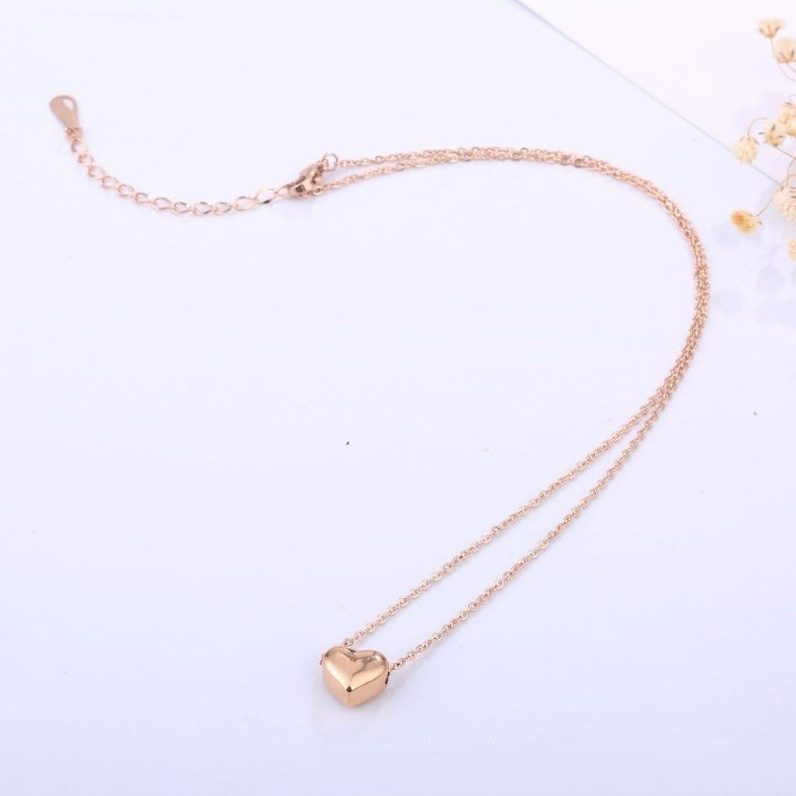 Dây Chuyền Trái Tim Titan Không Đen TT 1727