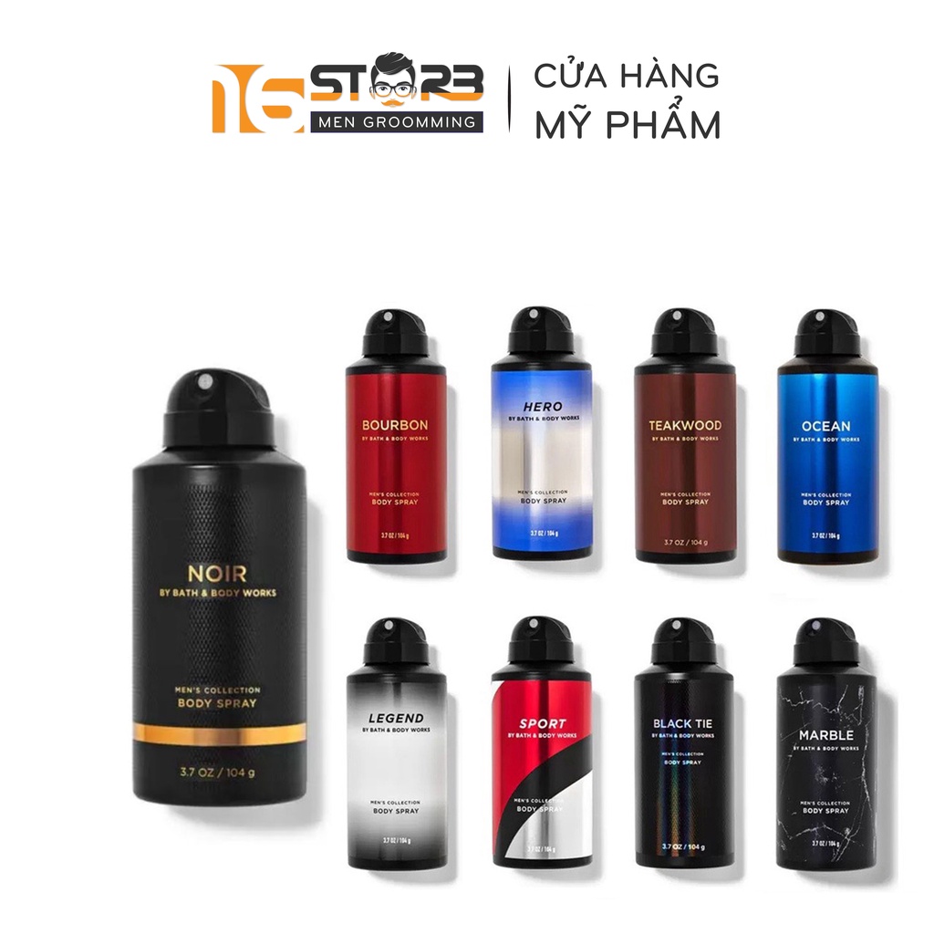 Xịt Thơm Toàn Thân Nam Bath & Body Works Body Spray 104g