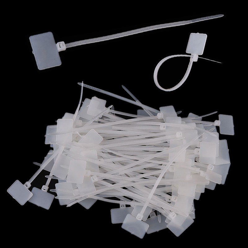 Set 100 Dây rút nhựa dùng để đánh dấu dây cáp mạng