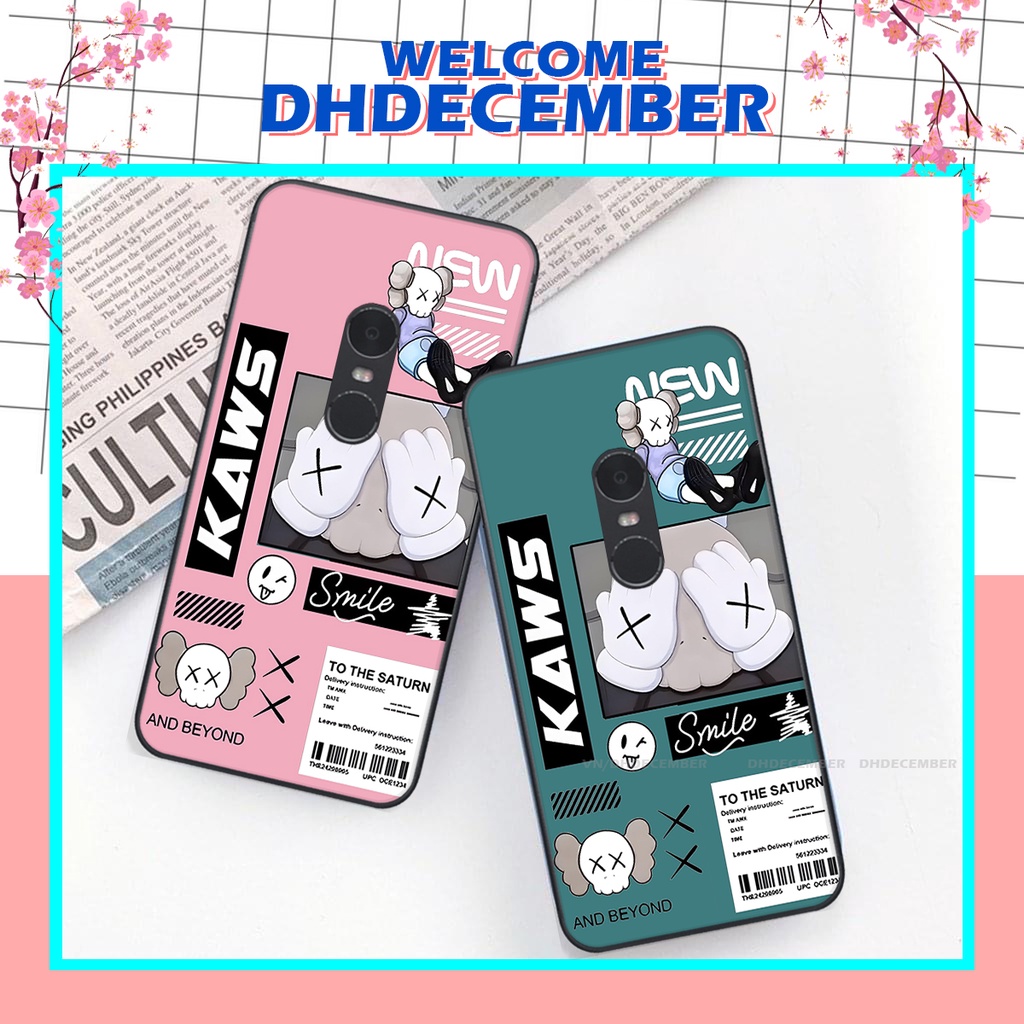 Ốp lưng Xiaomi REDMI NOTE 4 / NOTE 4X / REDMI 5 PLUS in hình gấu K@ws, gấu nâu, dor@emon RẺ- ĐẸP- BỀN