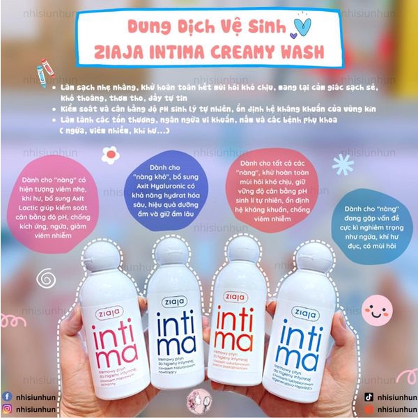 Dung dịch vệ sinh Z.i.a.j.a Intima Creamy Wash