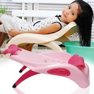 Ghế gội đầu Việt Nhật có tay vịn cho bé 0 - 10 tuổi - Hàng Việt Nhật Có 2 Màu Xanh Hồng