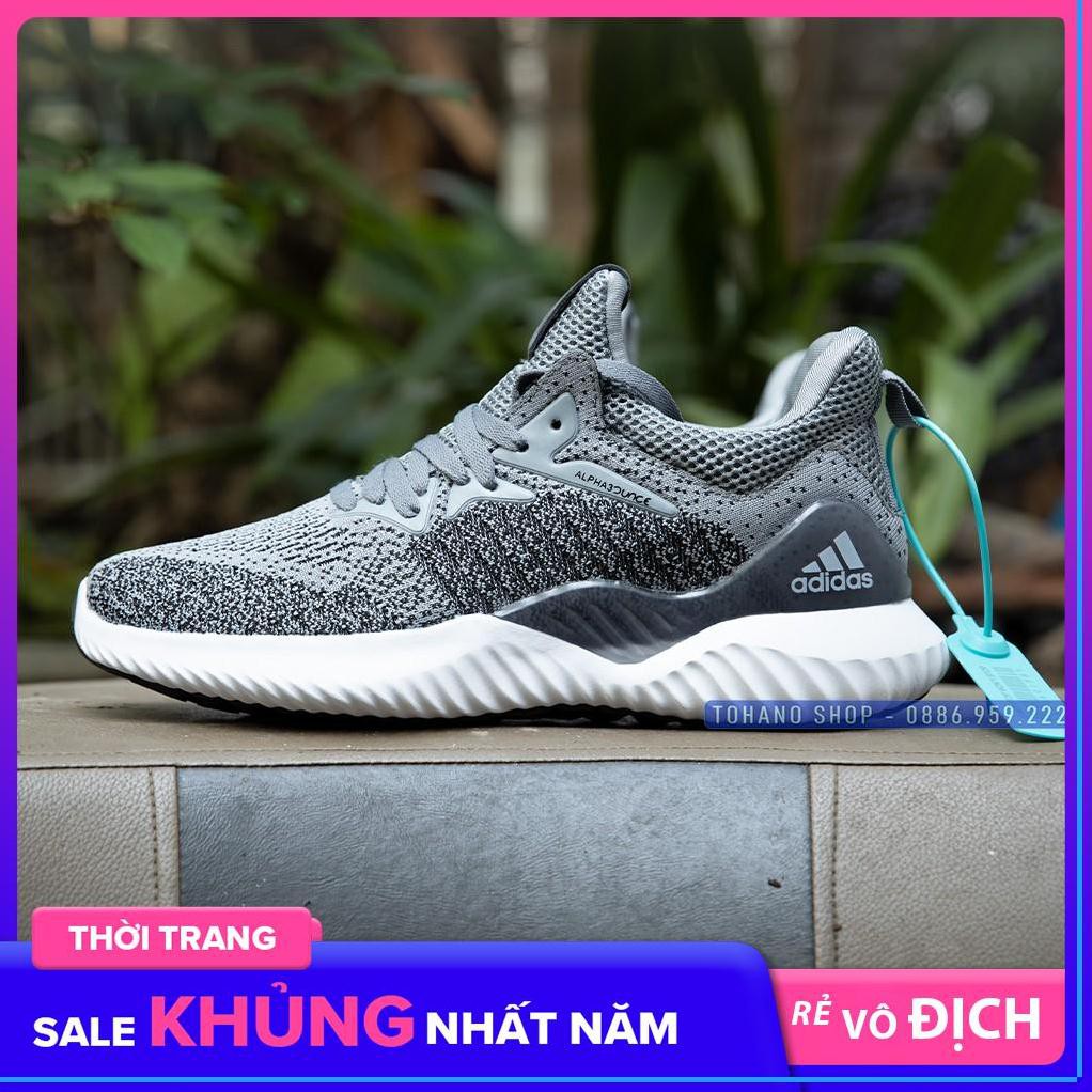 (Flat Sale) Giày Thể Thao Nam Alpha F28 Màu Ghi Xám