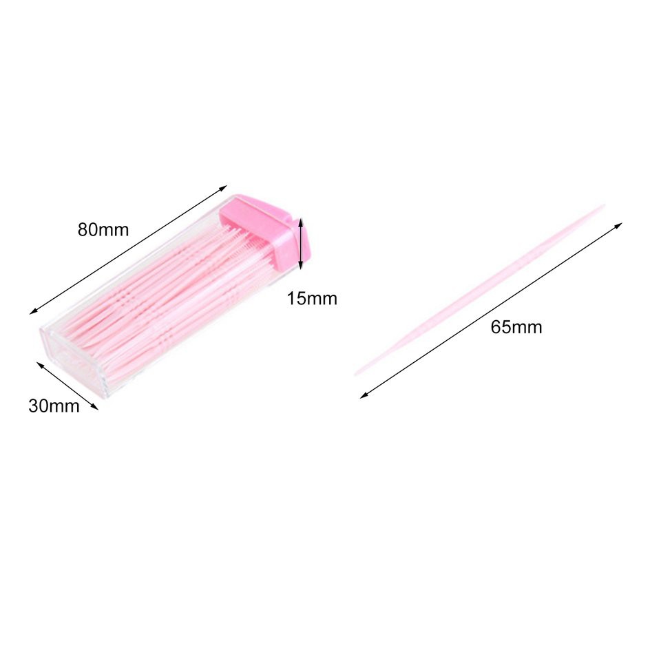 Hộp 50 Tăm Xỉa Răng Bằng Nhựa