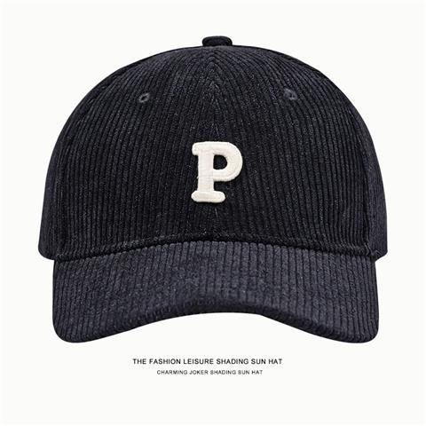 Mũ Lưỡi Trai Nhung Kẻ In Chữ Phong Cách Thời Trang Đường Phố