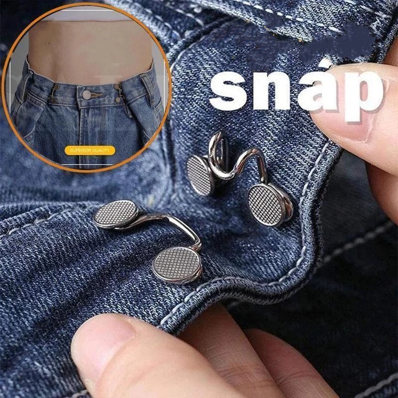 1 Bộ Nút Kim Loại Vô Hình Có Thể Tháo Rời Dùng May Quần Jean DIY
