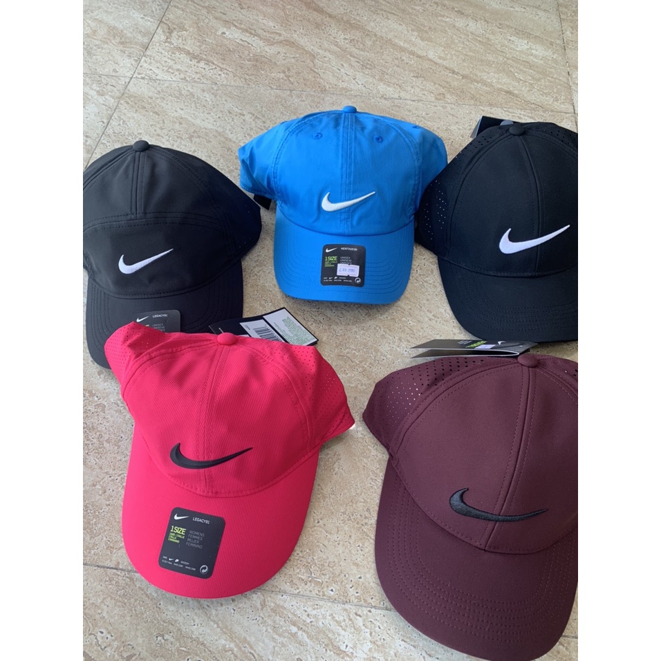 Mũ golf  Nike cap  lưỡi trai chơi gôn  thể thao  loại đục lỗ ( Mũ chơi gôn lưỡi trai  )  [Hàng Chính Hãng 100%]