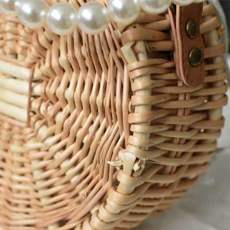 Youyo Túi Đeo Vai Đan Mây Thủ Công Hình Chữ Nhật Cho Ngày Của Mẹ