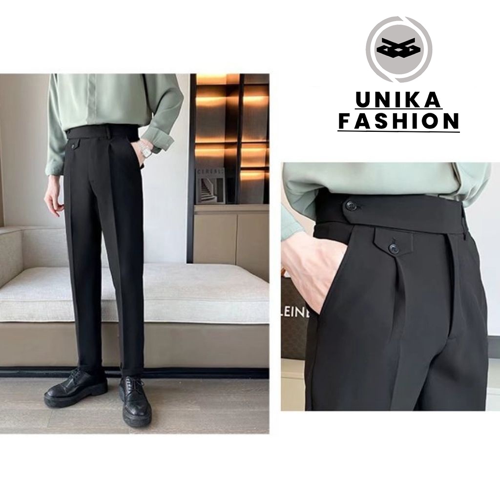 Quần Âu nam UNIKA quần tây nam dáng baggy phong cách thời trang lịch lãm, sang trọng QD304