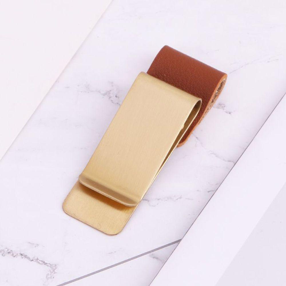 DWAYNE Pen Holder Diary Notebook Vintage Bookmark Stainless Steel Notebook Paper Folder Pencil Holder School Office Accessories Memo Clip