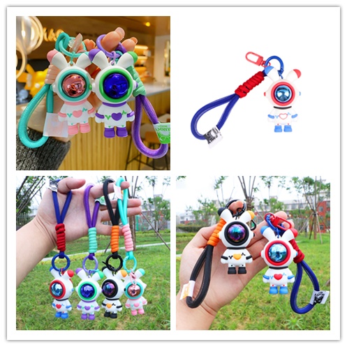 Móc Chìa Khóa Hình Thỏ Hoạt Hình Bằng Resin Dễ Thương