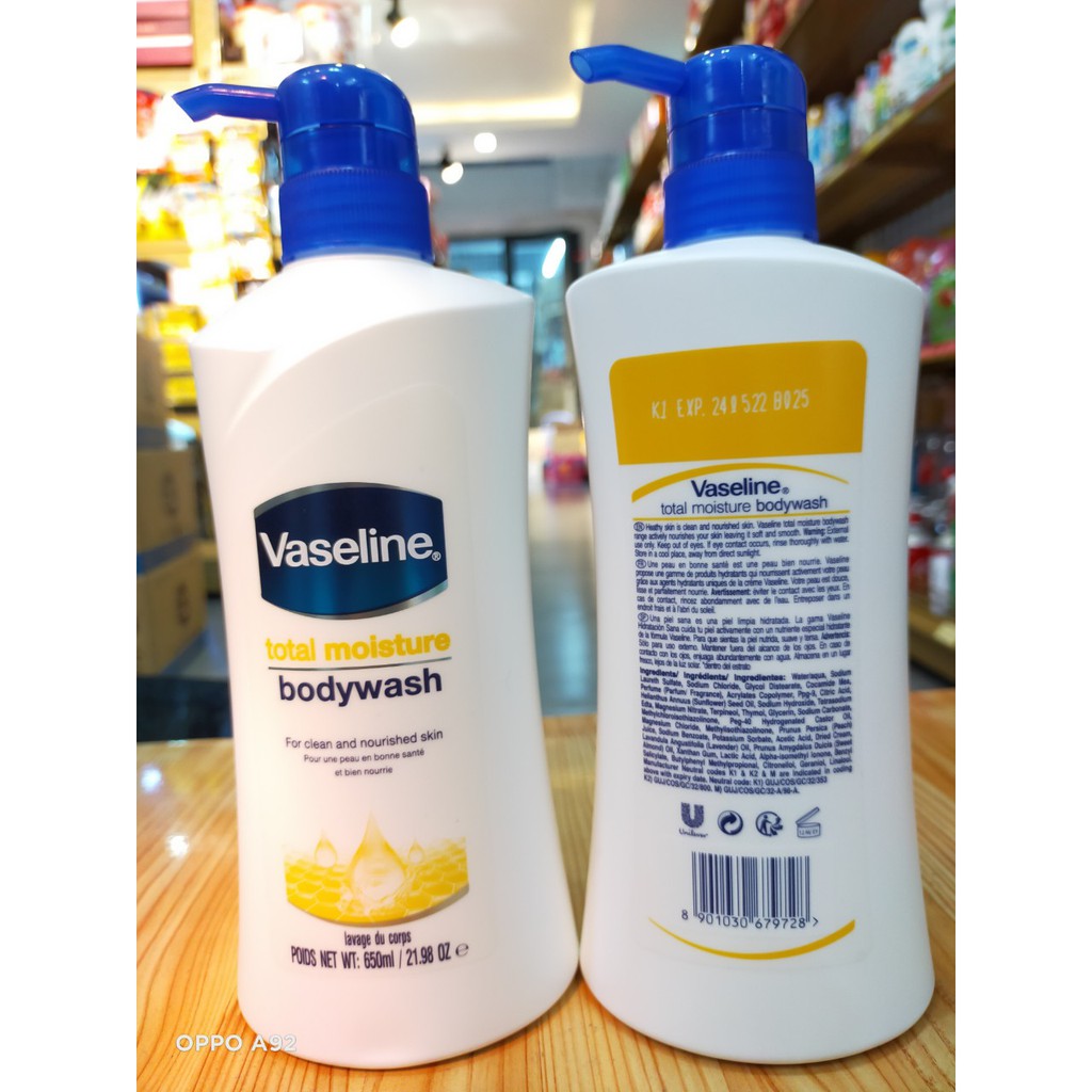 Sữa tắm Vaseline Total Moisture (650ml) Mỹ