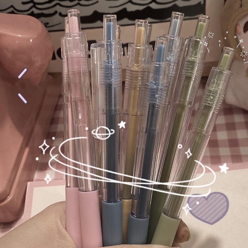 Bút Mực Đen Ngòi 0.5mm Linh Hoạt Có Thể Thu Gọn Tiện Dụng