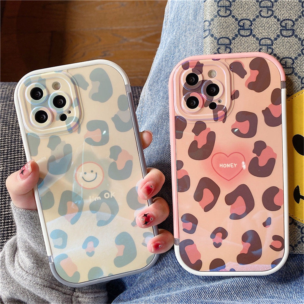 Ốp Điện Thoại Silicon Mềm Họa Tiết Da Báo Cho IPhone 12 13 11 Pro Max X Xs Max Xr