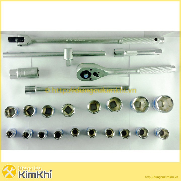 BỘ TUÝP 24 CHI TIẾT 1/2&quot; HỆ MÉT TOP KW-S424D-1