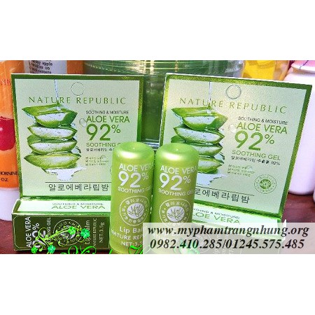 Son dưỡng môi lô hội Aloe Vera 92%