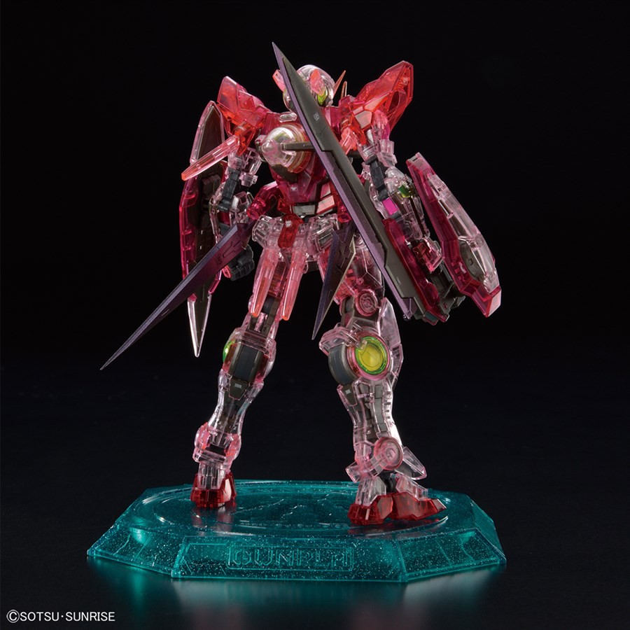 Mô Hình Lắp Ráp The Gundam Base Limited RG Exia Trans-am Clear (bản có base)