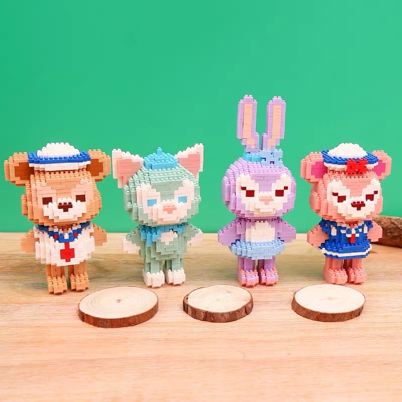 Mô Hình Lắp Ghép Nhân Vật Stella Lou Nanoblock 3D Đồ Chơi Trí Tuệ Lắp Ráp Hoạt Hình Dễ Thương
