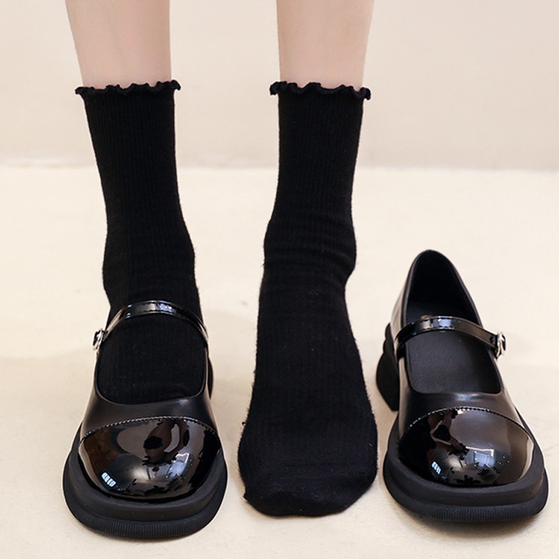 Giày Búp Bê Mary Jane Phong Cách Pháp Cho Nữ