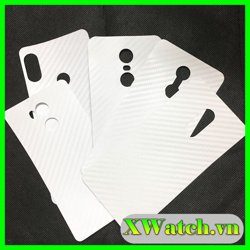 Miếng dán Carbon chống vân tay Xiaomi Mi 8 pro Redmi 6/6a, K30 pro , k20 pro K30 K40 gaming Mi 11 lite Note 10 5g 4g ...