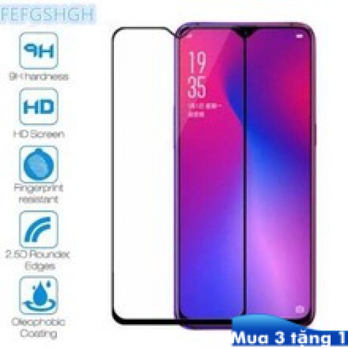 Kính cường bảo vệ toàn diện cao cấp cho OPPO A1 A3 A5 A7 A8 A9 A11 A12 A15 A31 A32 A33 A39 A52 A53 A55 A71 Reno2 F 2018 2019 2020 5G