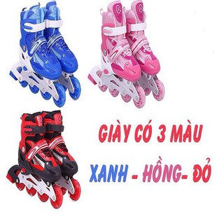 GIÀY TRƯỢT PATIN PHÁT SÁNG - 3 MÀU XANH DƯƠNG, HỒNG, ĐỎ