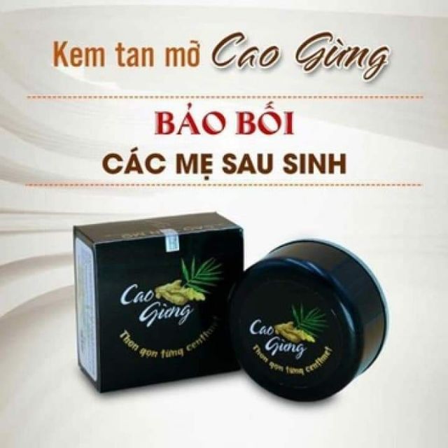 Cao gừng kèm đai quấn