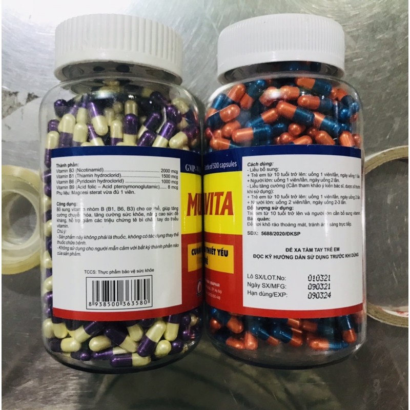 Vitamin MUL DAVITA  Vinaphar -Chai 500 Viên- Tăng Sức Đề Kháng , Chống Suy Nhược Cơ Thể