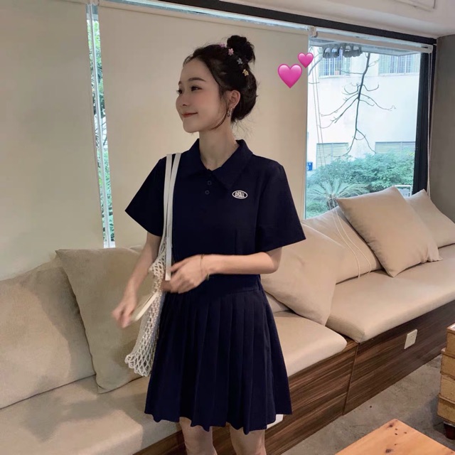 Order - Váy polo hàn quốc dáng ngắn xoè dành cho nữ ulzzang | BigBuy360 - bigbuy360.vn