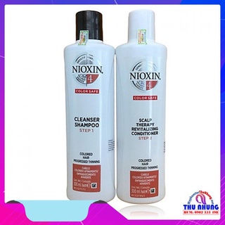Dầu gội, xả ngăn rụng tóc nioxin system 4 300ml