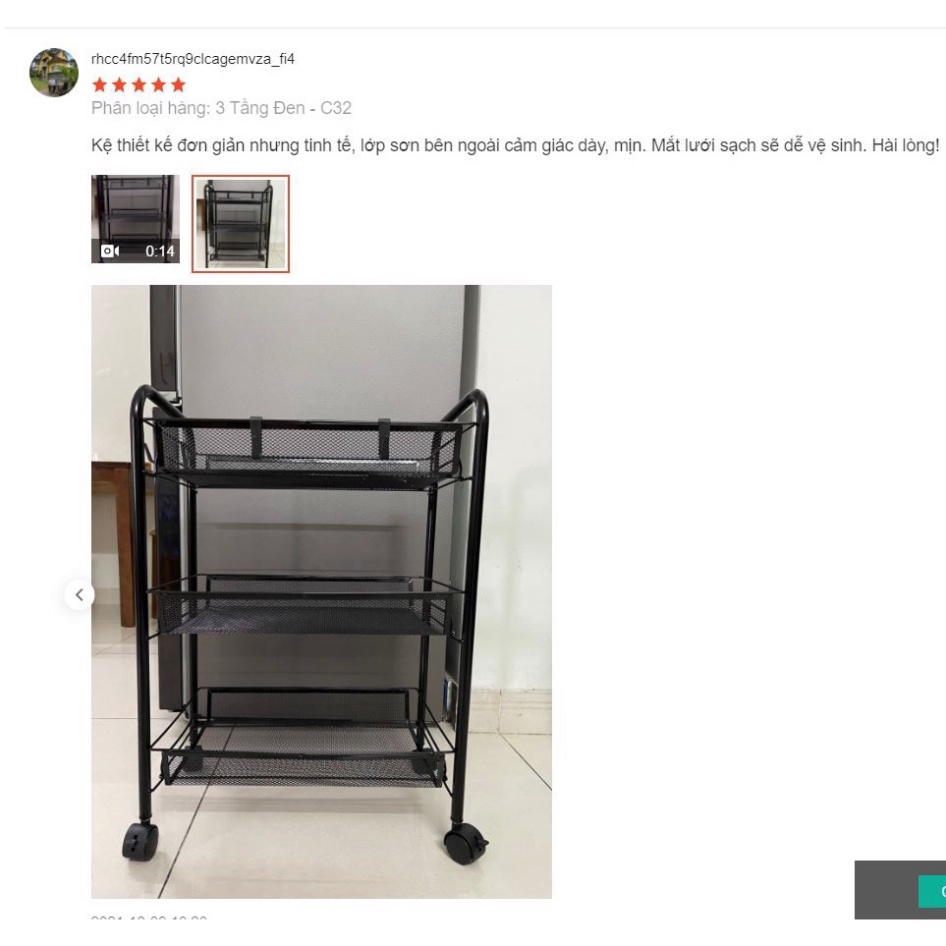 Kệ đẩy 4 tầng khay mắt lưới, Xe đẩy spa 3/4 tầng sắt dày có 4 bánh xe cho phòng khách phòng ngủ tm0