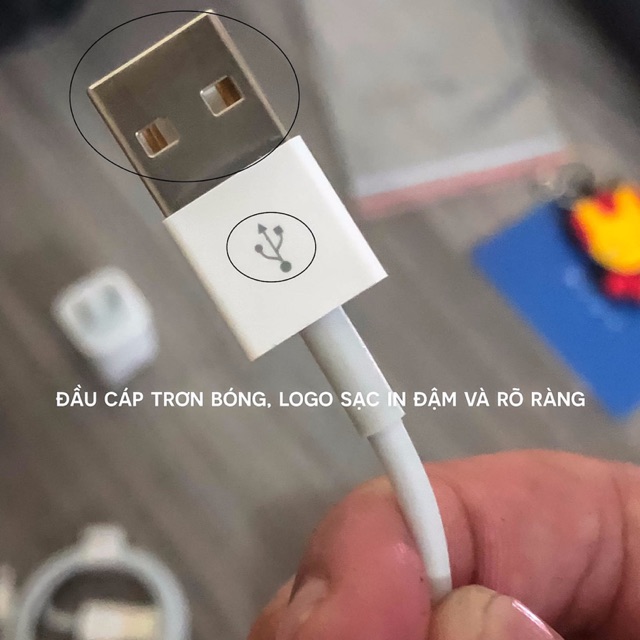 [Cáp sạc zin bóc máy iphone new