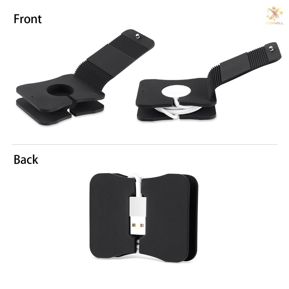 E&amp;T Portable Charging Wallet for Apple Watch Series 1/2 Soft Silicone Charge Holder Stand Charging D