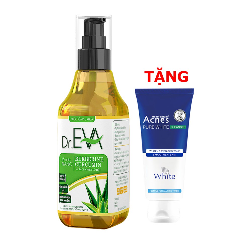 ✅ [CHÍNH HÃNG] Nước rửa phụ khoa Dr.Eva - Tiêu viêm, giảm nấm ngứa 100ml