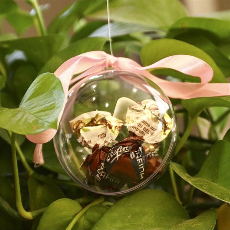 Trái Châu Bằng Nhựa Trong Suốt Dùng Trang Trí Cây Thông Giáng Sinh