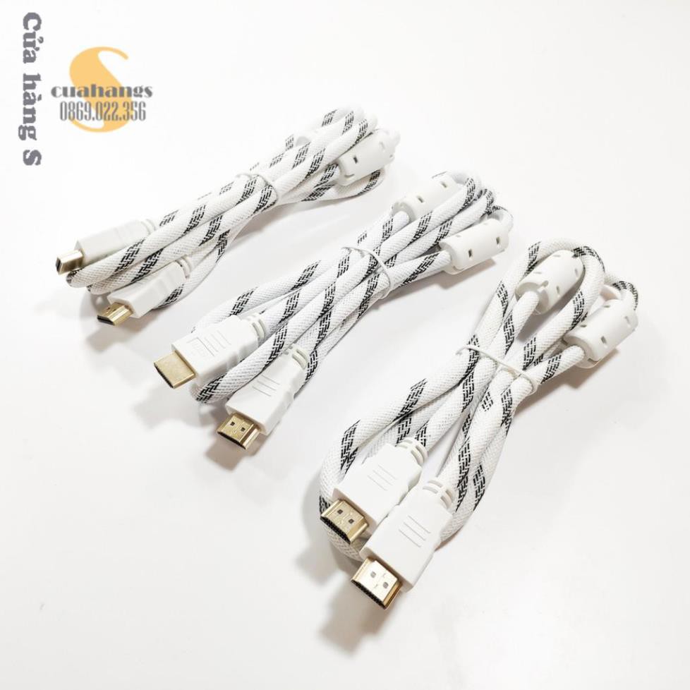 Dây cáp HDMI chống nhiễu bọc dù siêu bền - BH 12 tháng