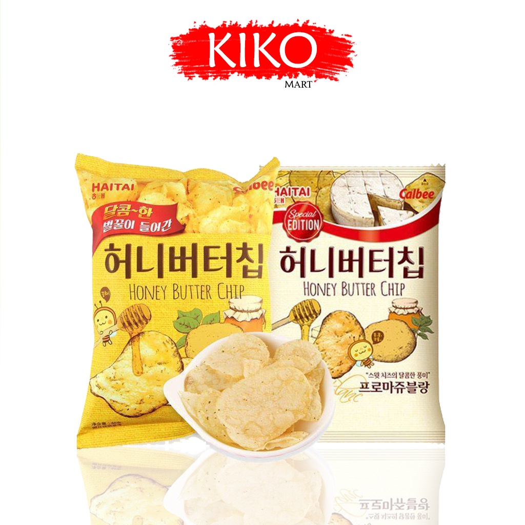 Snack khoai tây bơ mật ong honey butter chip Hàn Quốc