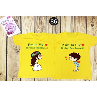 áo đôi ANH LÀ CK -EM LÀ VK