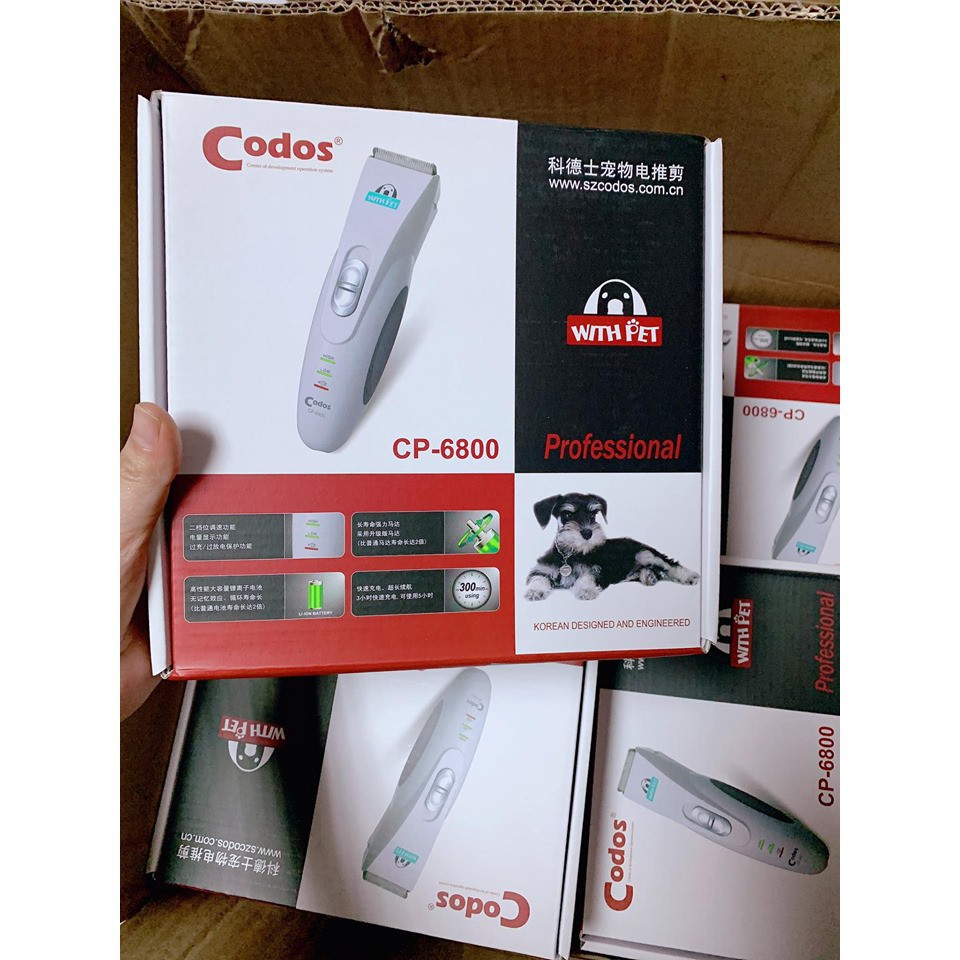 Tông Đơ Cắt Tỉa Lông Chó Mèo Cao Cấp - Codos CP 6800 (Bản Mới)