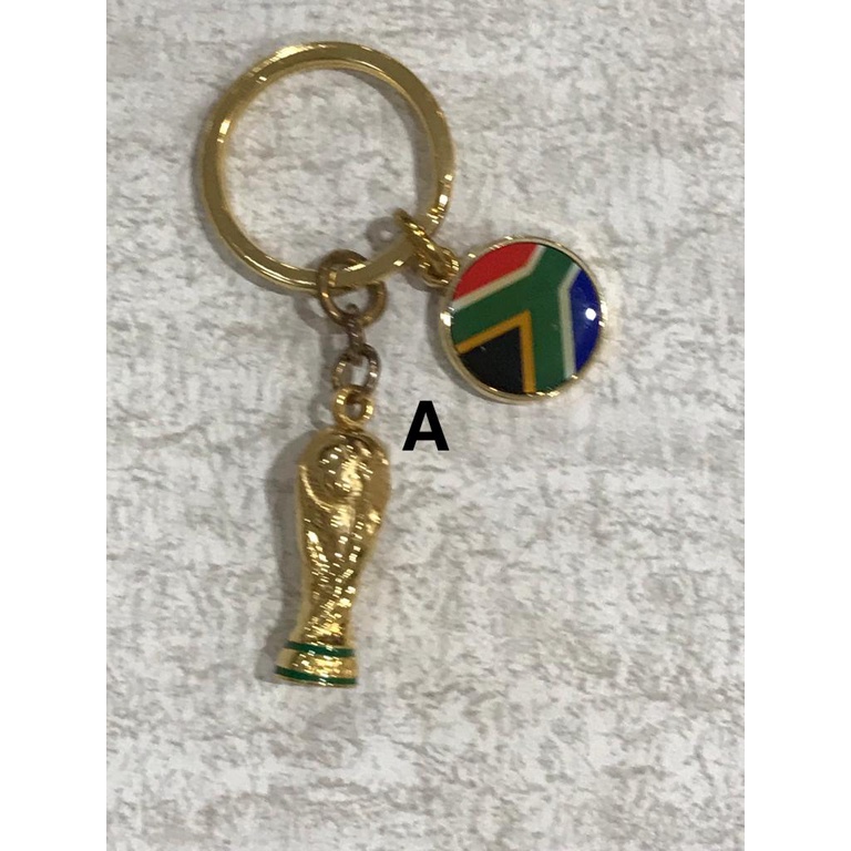 Móc treo chìa khóa FIFA WORLD CUP 2010 ORIGINAL CUP 3cm bằng sắt chất lượng cao