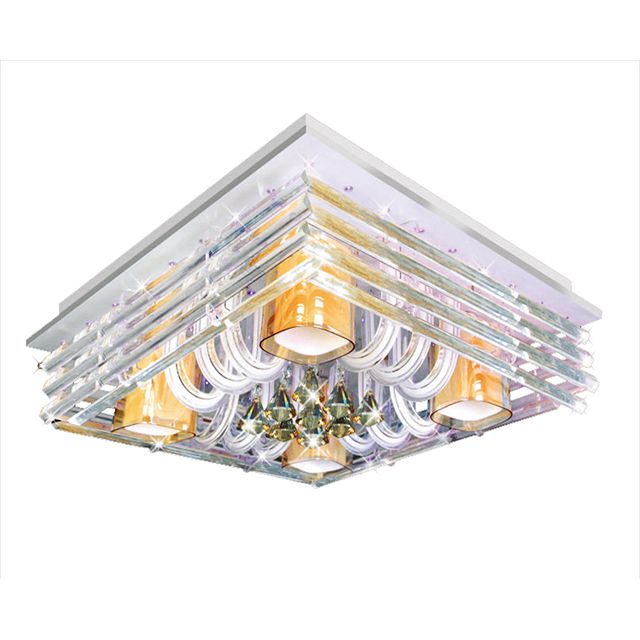 Đèn mâm trang trí ốp trần đổi màu Netviet NC 7159 MP3 led (Họa tiết)