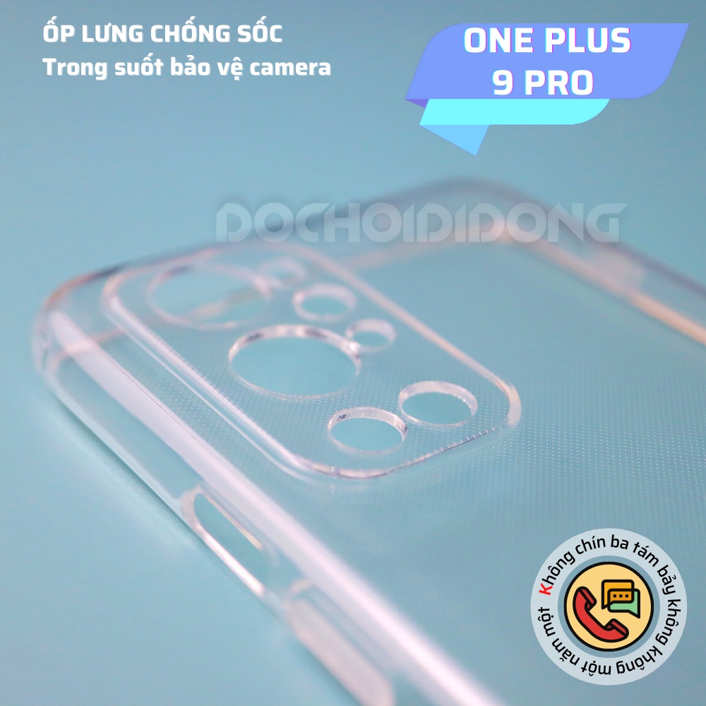 Ốp Lưng Dẻo Trong Suốt Cho Oneplus 9 Pro Chống Sốc Bảo Vệ Camera