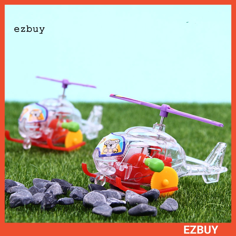 Máy Bay Đồ Chơi Mini Lên Dây Cót Thiết Kế Trong Suốt Dễ Thương Cho Bé