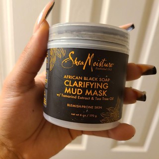 Mặt Nạ Bùn Xà Phòng Đen Châu Phi SheaMoisture African Black Soap Clarifying Mud Mask (170g)