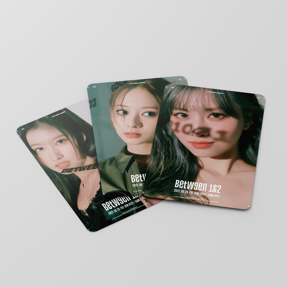 Twice Album Between 1&2 Photocard TWICE4 & Celebrate & FORMULA OF LOVE Lomo Card Postcard