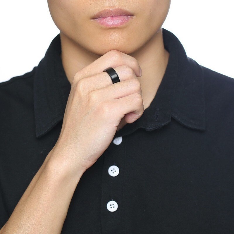 Nhẫn Xoay Bằng Thép Không Gỉ 8mm Giải Tỏa Căng Thẳng Dành Cho Nam