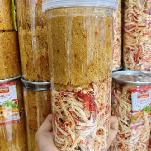 Mực mix 2 vị:Mực khô xé sợi hấp dừa + Mực cán cao cấp hàng loại 1 300g -Mực hấp dừa, Mực cán nguyên , Mực Chuẩn Loại 1 | BigBuy360 - bigbuy360.vn