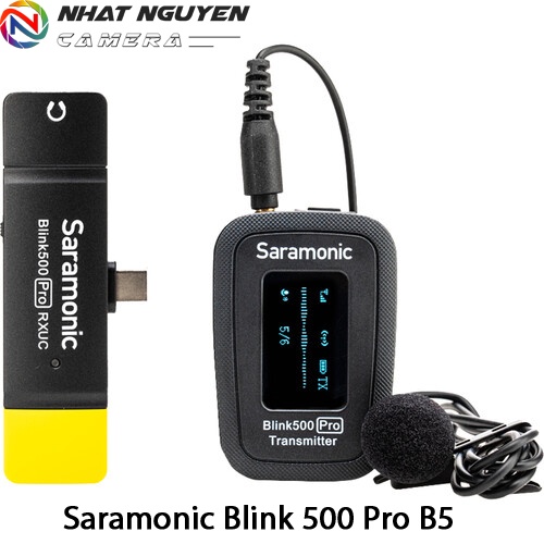 Saramonic B5 Pro (1 phát 1 nhận) - Micro thu âm không dây Saramonic Pro B5 - Cổng USB Type C  - Bảo hành 12 tháng